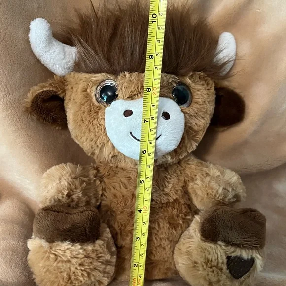 Estate Scottish Highlander Stuffed Toy - Tan and White - Picture 8 of 9